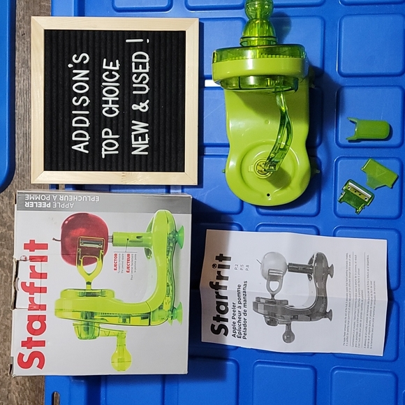 Apple Peeler by STARFRIT amazing kitchen gadget gently loved NO APPLE WAIST 😀 - Picture 2 of 8